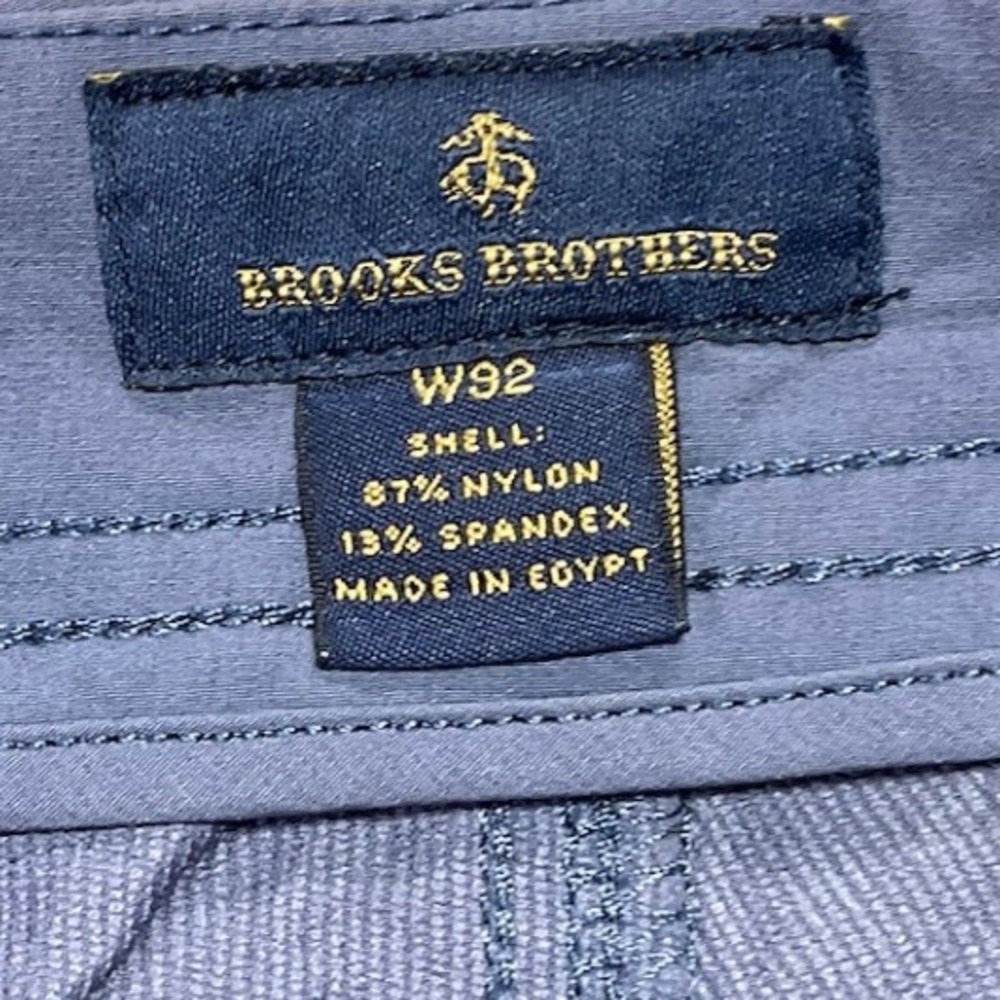 Brooks Brothers Performance Golf Shorts Slate Blue Elastic Waist Men's W32 - Picture 2 of 11